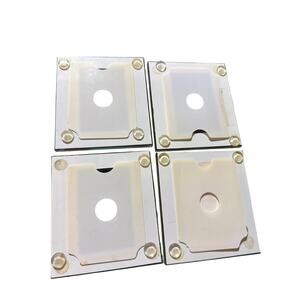 Vintage Sears Portrait Studio Glass Photo 4x4 Coasters Set of 4 Beveled